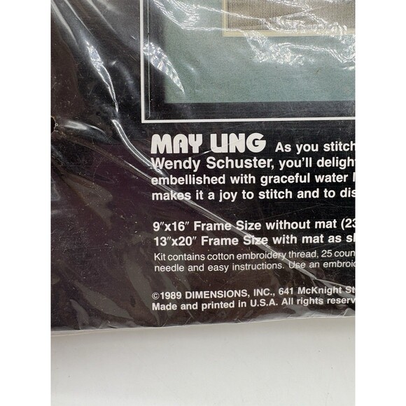 Dimensions Counted Cross Stitch Kit May Ling Oriental Lady 9" X 16" New & Sealed - Picture 3 of 3